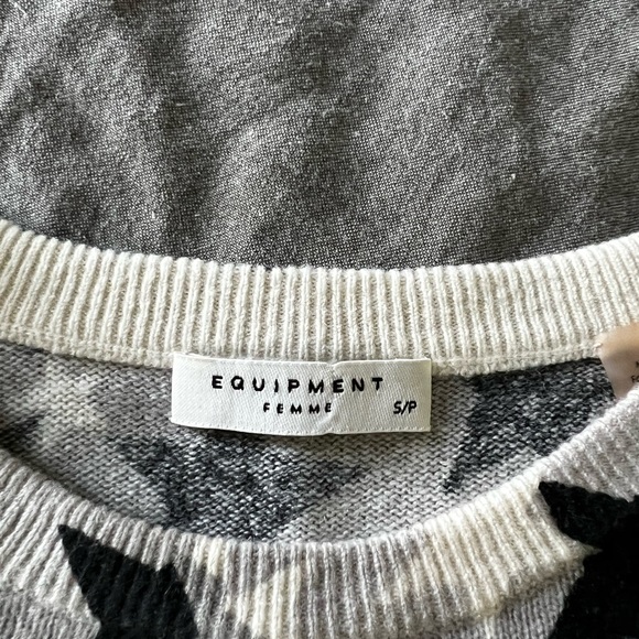 Equipment Femme Star Pattern Cashmere Sweater Small - Picture 5 of 9